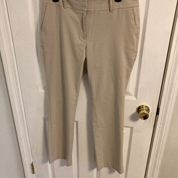 Ann Taylor Factory Dress Pants Size 10 Petite Tan/Beige - Picture 2 of 5